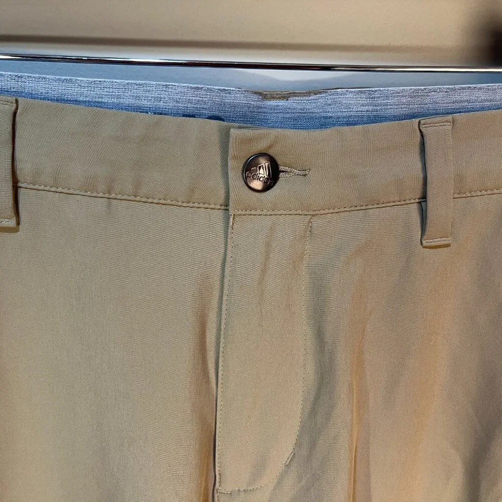 Adidas Golf Men’s 32 Khaki Tan Flat Front Shorts 10” Inseam ⛳️🔥
